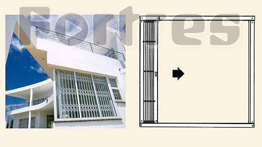 TRELLIDOR - Раздвижные одностворчатые металлические решетки на окно
