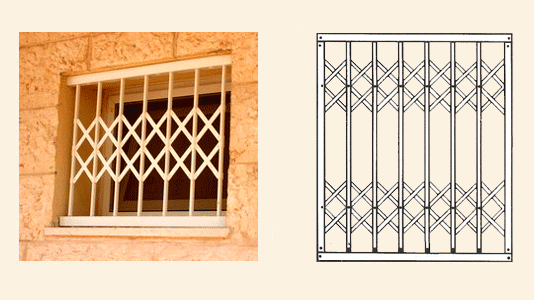 TRELLIDOR -блокер Стальные решетки на окно (прямые)